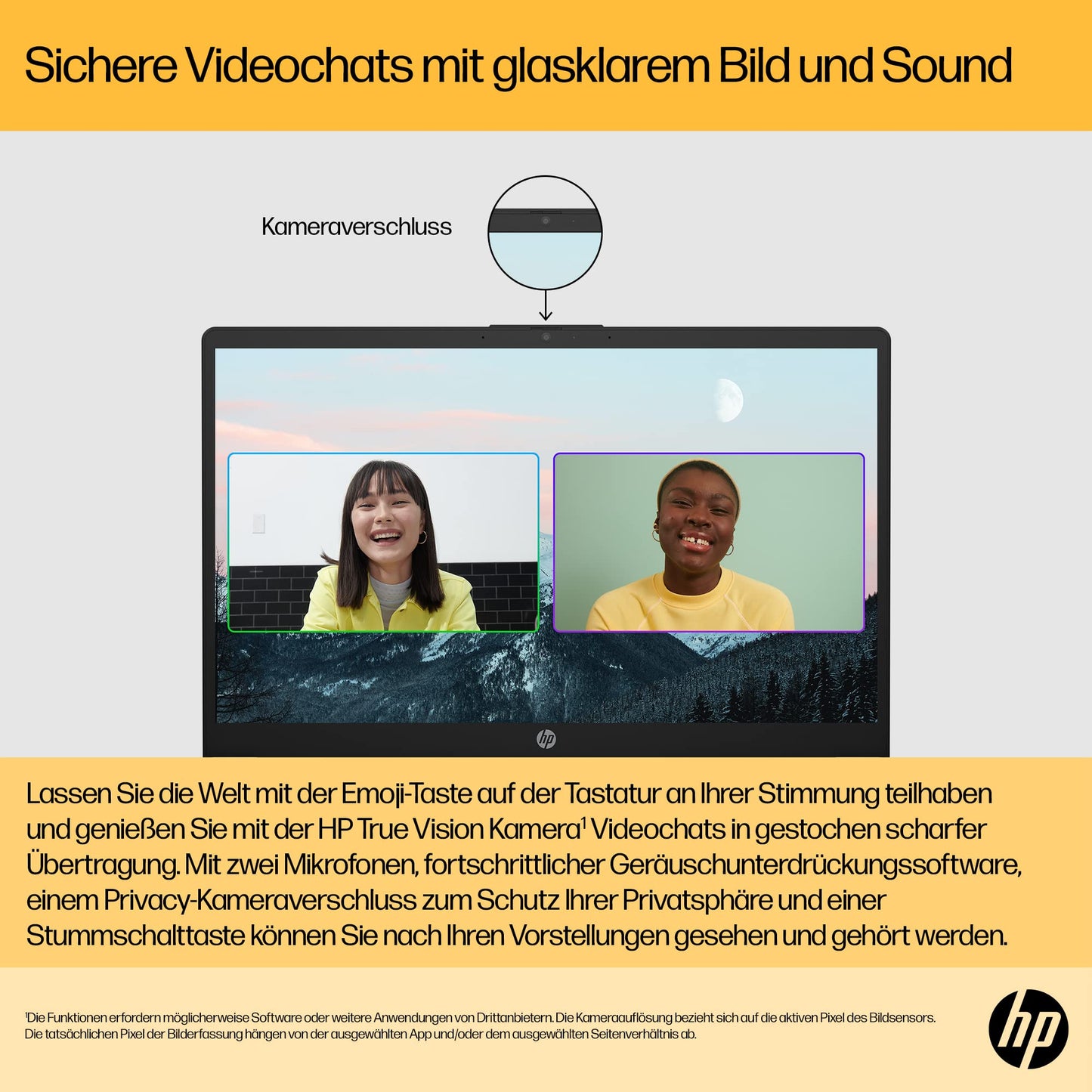 HP Laptop, 15,6 Zoll (39,6 cm) FHD IPS Display, AMD Ryzen 5 7520U, 16 GB RAM, 512 GB SSD, AMD Radeon-Grafik, Windows 11 Home, QWERTZ Tastatur, silber, mit HP Fast Charge
