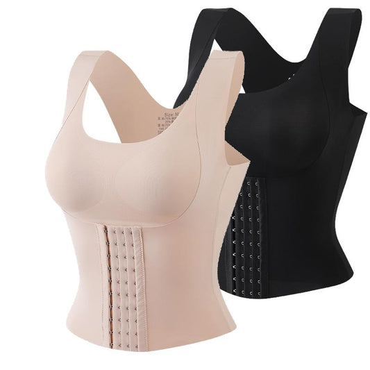 Waist Buttoned Bra Shapewear